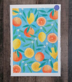 A3 Print - Orange And Lemon (AP004)