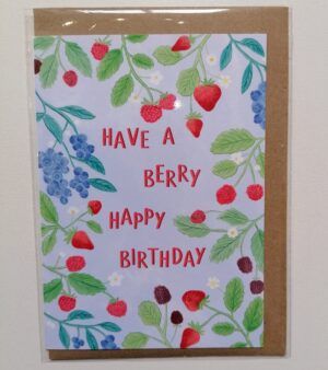 A6 Greeting Card - Have a Berry Happy Birthday (GC001)