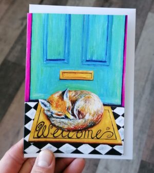 Original A6 Greeting Card - Welcome Fox