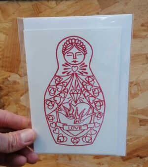 Original A6 Greeting Card - Russian Doll