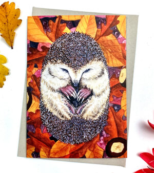 A6 Greeting Card - Sleeping Hedgehog