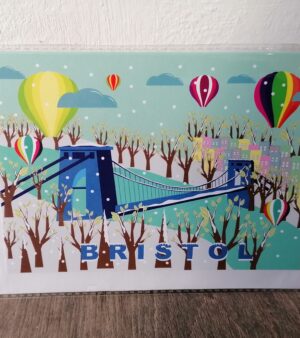 A6 Xmas Greeting Card - Xmas Bristol Balloons - (ABB076)
