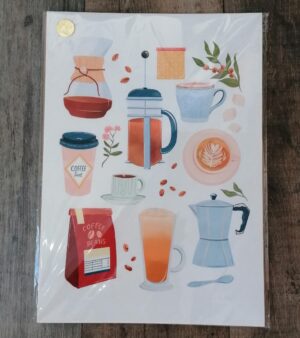 Original Unframed A3 Print - Coffee Essentials