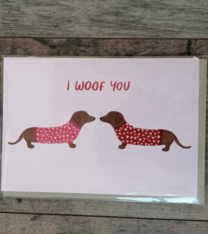 A5 Greeting Card - I Woof You Dogs (GC018A5)
