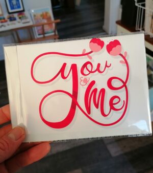 Original A6 Valentine's Day Card - You And Me - ABB086