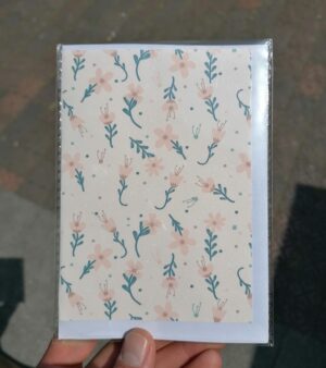 Original Greeting Card - Flowers Pattern - ABB083