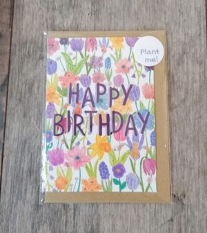 Plantable A6 Greeting Card - Happy Birthday (GC016S)