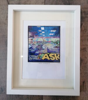 Original Framed And Mounted Artwork "M32 Skatepark" (22.5cm x 27.5cm)