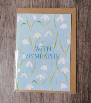 A6 Sympathy Card - Snowdrops (GC047)