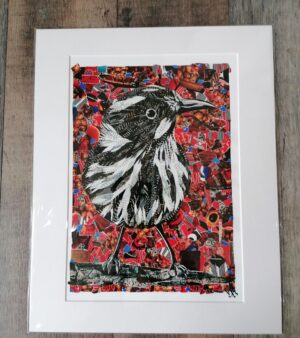Mounted A4 Print - The Songbird of Fire (11" x 14")