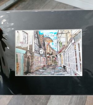 Mounted A5 Print - Bradford On Avon (10" x 12")