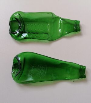 Green Recycled Slumped Bottle (Large)