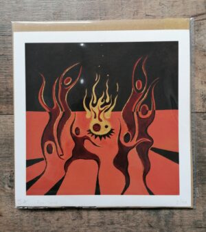 Limited Edition Square Giclee Print - Fire Dance (22.5cm x 22.5cm)