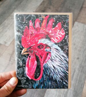 5" x 7" Greeting Card - Ready To Impress (Rooster)