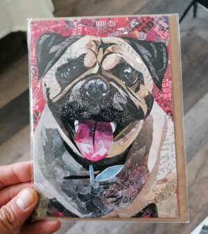 5" x 7" Greeting Card - Pug