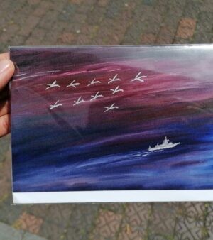 5" x 7" Greeting Card - The Fidelity Heads Out To Sea - By Artist Paul Saville
