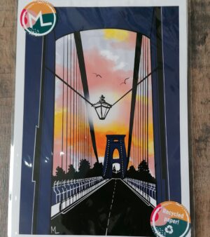 Original Unframed A4 Print - Clifton Suspension Bridge