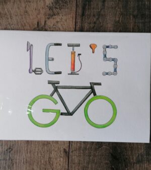 A5 Unmounted Giclee Print - "Let's Go" Bicycle Themed Artwork