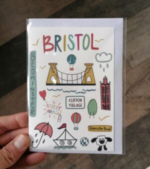A6 Greeting Card - Bristol Highlights - ABB110