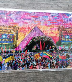 5" x 7" Greeting Card - The Glastonbury Collage