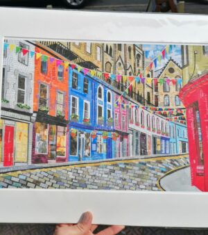 Mounted A3 Print - Edinburgh (40.5cm x 50.5cm)