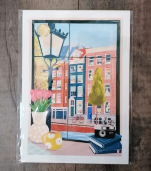 Original Unframed A4 Print - Amsterdam Coffee Shop