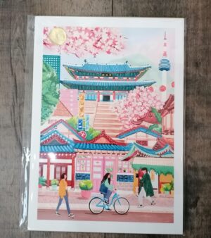 Original Unframed A4 Print - Seoul, South Korea