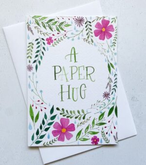 A6 Greeting Card - A Paper Hug (#A1)