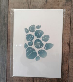 A5 Lino Print - Pebbles