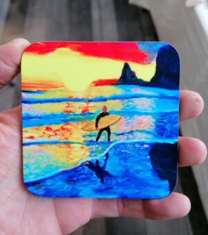 Original Coaster - Sunset Surfer