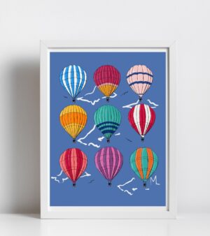 A3 Unframed Print - Bristol Balloons