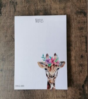 A6 Notepad - Giraffe