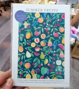 A5 Print - Summer Fruits (Teal Colour AP009)