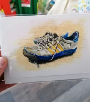 A6 Greeting Card -  Adidas Forest Hills Trainers