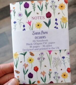 A6 Notebook - Floral Design (SPDN006)