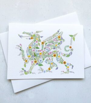 A6 Greeting Card - Welsh Dragon #D11