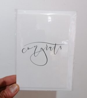 A6 Greeting Card - "Congrats" #EH-C8