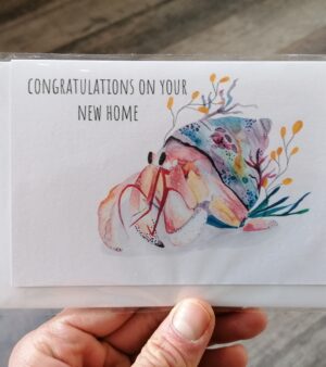 A6 Greeting Card - Congratulations On Your New Home Hermit Crab