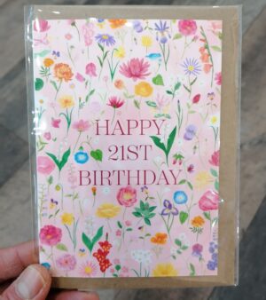 A6 Greeting Card - Happy 21st Birthday (SPDGC086)