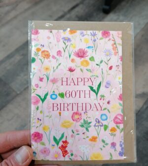 A6 Greeting Card - Happy 60th Birthday (SPDGC090)
