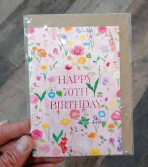 A6 Greeting Card - Happy 70th Birthday (SPDGC091)