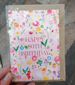 A6 Greeting Card - Happy 80th Birthday (SPDGC092)