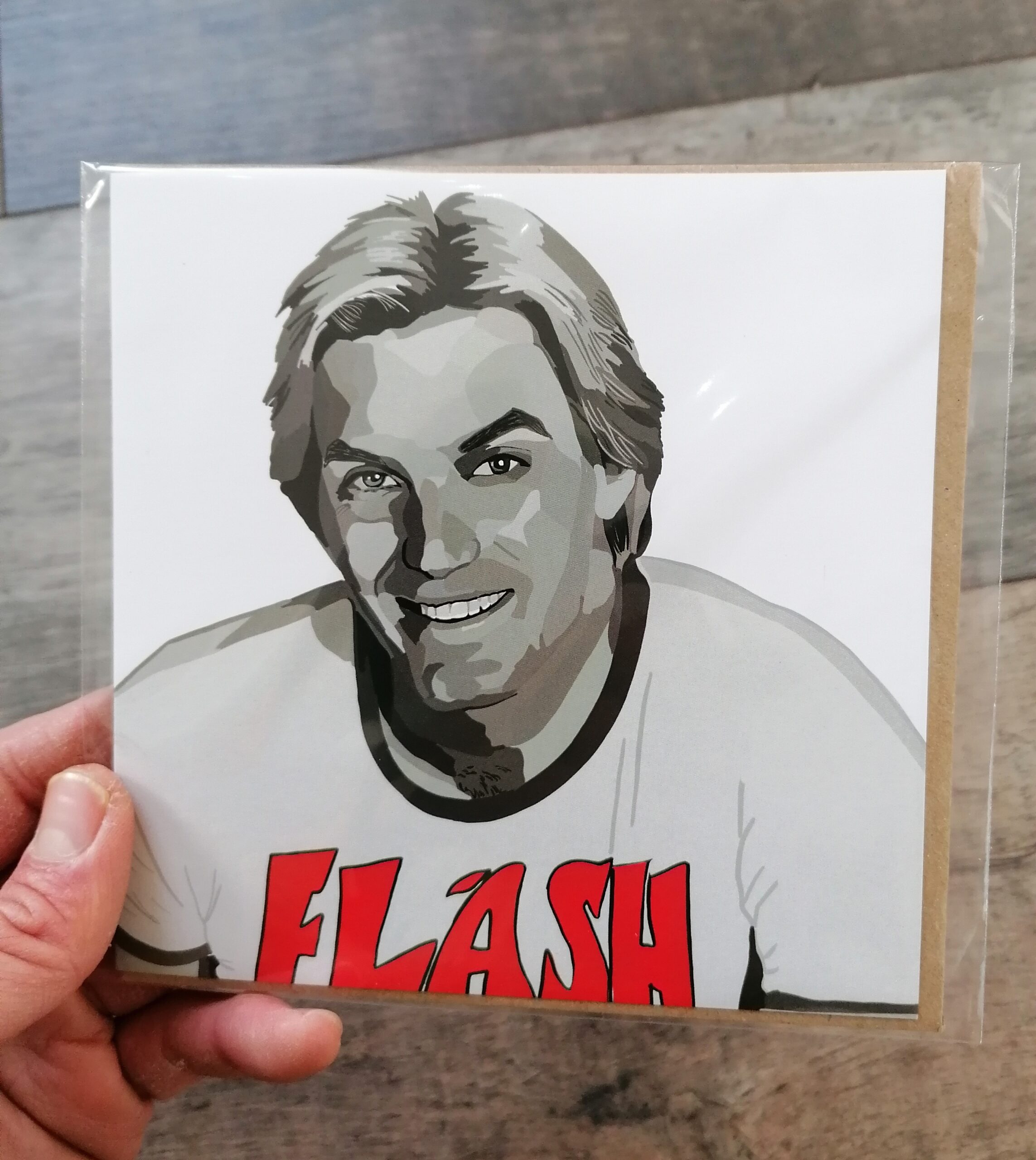 Square Celebrity Greeting Card - Flash Gordon - Artigo