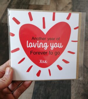 Square Greeting Card - Another Year Of Loving You...