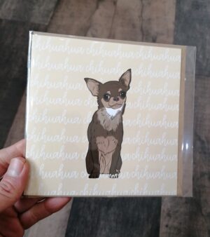 Square Greeting Card - Chihuahua