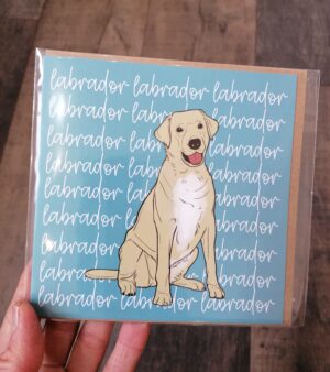 Square Greeting Card - Labrador