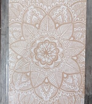 A5 Lino Print - Mandala (On Kraft Paper)