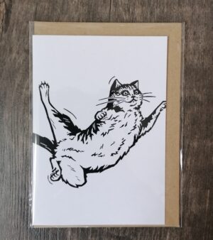 A6 Greeting Card - "Ralph Cat"(C-C048)