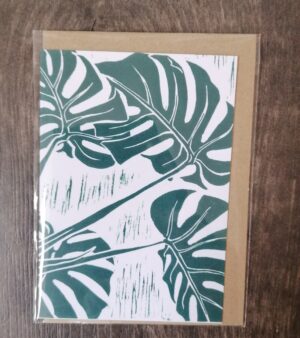 A6 Greeting Card - "Monstera"(C-C049)