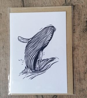 A6 Greeting Card - "Whale"(C-C046)